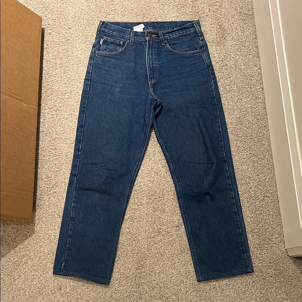 Carhartt blue jeans, 32x32. Great condition